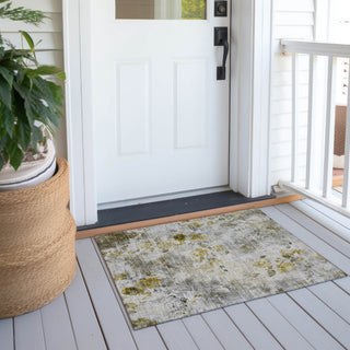 Piper Looms Chantille Floral ACN724 Taupe Area Rug