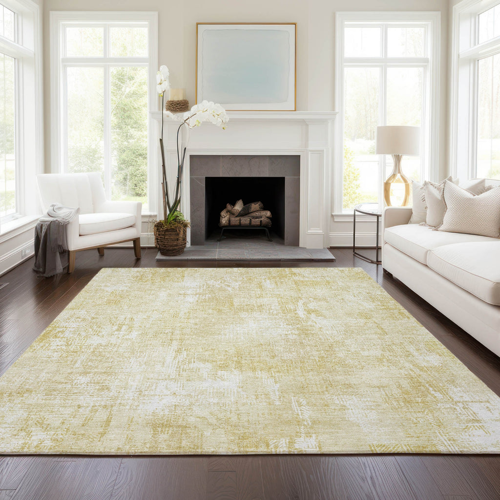 Piper Looms Chantille Modern ACN725 Beige Area Rug Lifestyle Image Feature