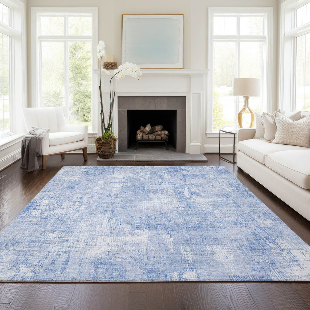 Piper Looms Chantille Modern ACN725 Sky Area Rug Lifestyle Image Feature
