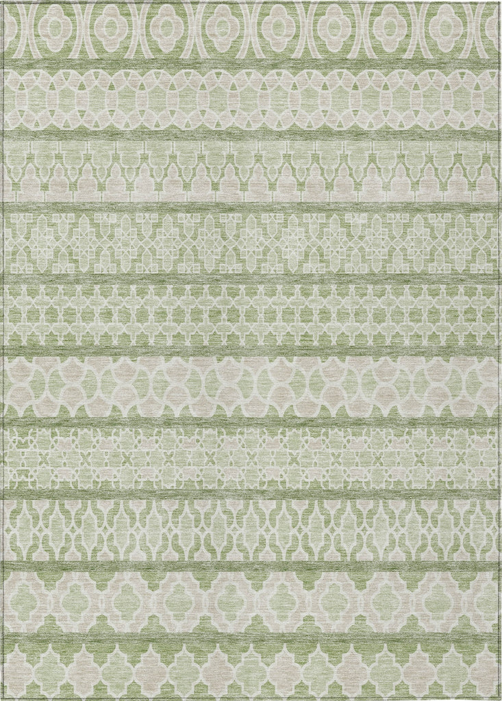 Piper Looms Chantille Bohemian ACN726 Aloe Machine Washable Area Rug main image