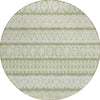 Piper Looms Chantille Bohemian ACN726 Aloe Machine Washable Area Rug Round Main Image