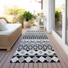 Piper Looms Chantille Bohemian ACN726 Black Machine Washable Area Rug Runner Outdoor Lifestyle Image Feature
