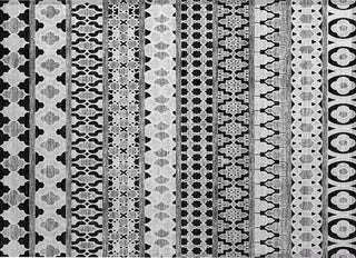Piper Looms Chantille Bohemian ACN726 Black Machine Washable Area Rug Scatter Main Image