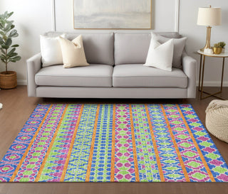 Piper Looms Chantille Bohemian ACN726 Blush Machine Washable Area Rug Lifestyle Image Feature