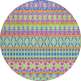Piper Looms Chantille Bohemian ACN726 Blush Machine Washable Area Rug Round Main Image