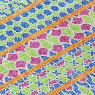Piper Looms Chantille Bohemian ACN726 Blush Machine Washable Area Rug Swatch Image
