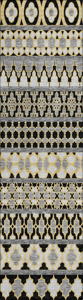 Piper Looms Chantille Bohemian ACN726 Charcoal Machine Washable Area Rug Runner Main Image