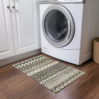 Piper Looms Chantille Bohemian ACN726 Charcoal Machine Washable Area Rug Scatter Lifestyle Image Feature
