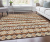 Piper Looms Chantille Bohemian ACN726 Chocolate Machine Washable Area Rug Lifestyle Image Feature