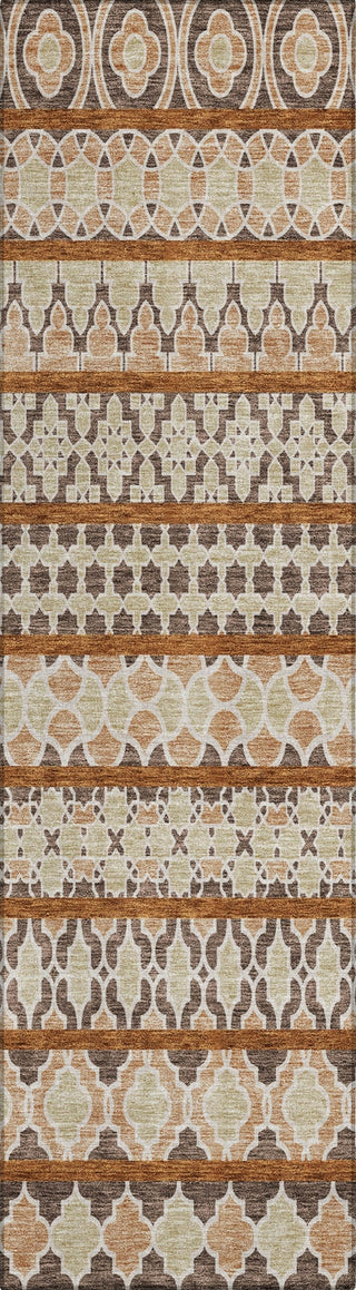 Piper Looms Chantille Bohemian ACN726 Chocolate Machine Washable Area Rug Runner Main Image