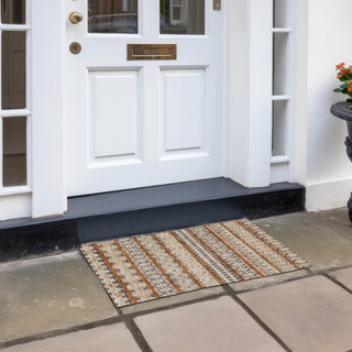 Piper Looms Chantille Bohemian ACN726 Chocolate Machine Washable Area Rug Scatter Outdoor Lifestyle Image Feature