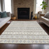 Piper Looms Chantille Bohemian ACN726 Ivory Machine Washable Area Rug Lifestyle Image Feature