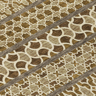 Piper Looms Chantille Bohemian ACN726 Mocha Machine Washable Area Rug Swatch Image