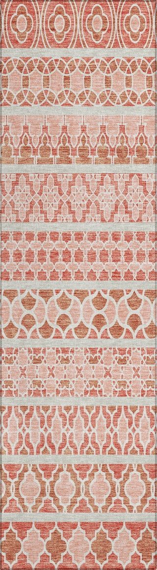 Piper Looms Chantille Bohemian ACN726 Salmon Machine Washable Area Rug Runner Main Image