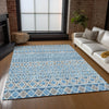 Piper Looms Chantille Bohemian ACN726 Sky Machine Washable Area Rug Lifestyle Image Feature