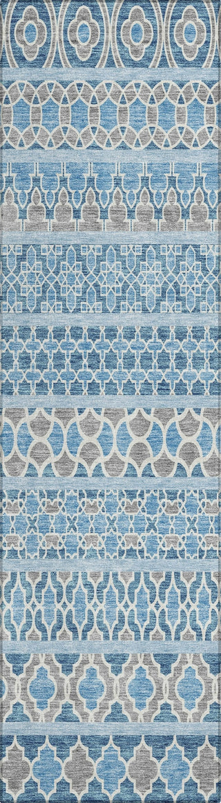 Piper Looms Chantille Bohemian ACN726 Sky Machine Washable Area Rug Runner Main Image