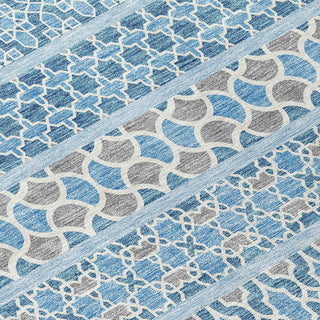 Piper Looms Chantille Bohemian ACN726 Sky Machine Washable Area Rug Swatch Image