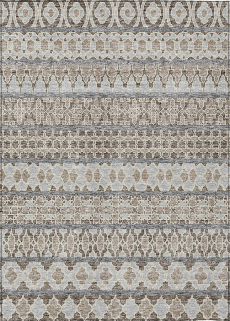 Piper Looms Chantille Bohemian ACN726 Taupe Machine Washable Area Rug main image