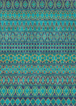 Piper Looms Chantille Bohemian ACN726 Teal Machine Washable Area Rug main image
