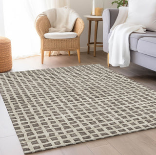 Piper Looms Chantille Geometric ACN727 Brown Machine Washable Area Rug Lifestyle Image Feature