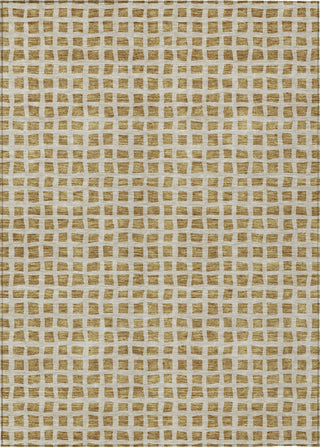 Piper Looms Chantille Geometric ACN727 Gold Machine Washable Area Rug main image