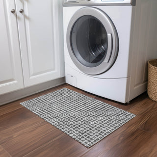 Piper Looms Chantille Geometric ACN727 Graphite Machine Washable Area Rug Scatter Lifestyle Image Feature