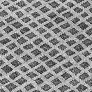 Piper Looms Chantille Geometric ACN727 Graphite Machine Washable Area Rug Swatch Image