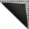 Piper Looms Chantille Geometric ACN727 Gray Machine Washable Area Rug Backing Image