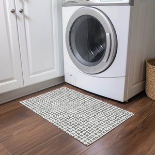 Piper Looms Chantille Geometric ACN727 Gray Machine Washable Area Rug Scatter Lifestyle Image Feature