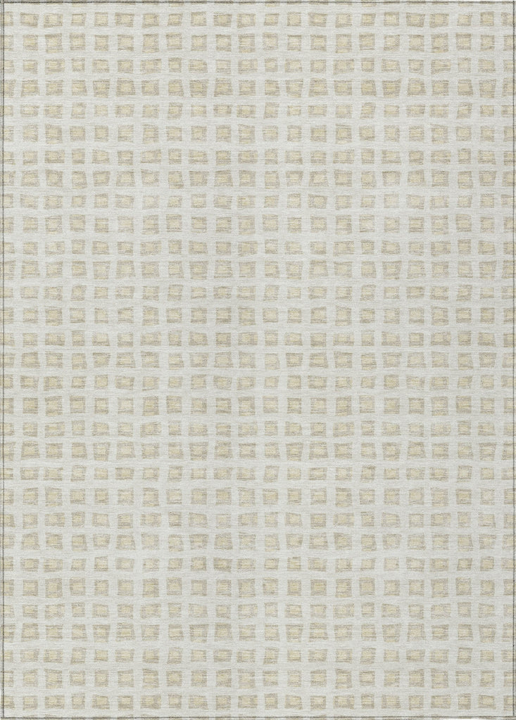 Piper Looms Chantille Geometric ACN727 Ivory Machine Washable Area Rug main image