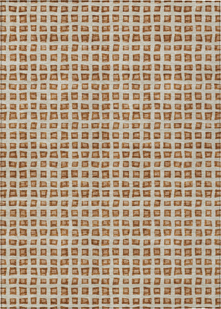 Piper Looms Chantille Geometric ACN727 Paprika Machine Washable Area Rug main image