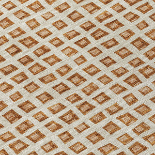Piper Looms Chantille Geometric ACN727 Paprika Machine Washable Area Rug Swatch Image