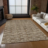 Piper Looms Chantille Circles ACN728 Brown Machine Washable Area Rug Lifestyle Image Feature