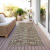 Piper Looms Chantille Circles ACN728 Brown Machine Washable Area Rug Runner Outdoor Lifestyle Image Feature