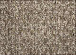 Piper Looms Chantille Circles ACN728 Brown Machine Washable Area Rug Scatter Main Image