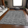 Piper Looms Chantille Circles ACN728 Gray Machine Washable Area Rug Lifestyle Image Feature