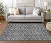 Piper Looms Chantille Circles ACN728 Gray Machine Washable Area Rug Lifestyle Image Feature
