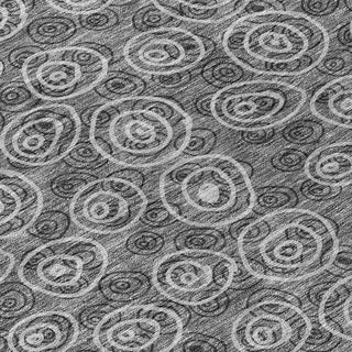 Piper Looms Chantille Circles ACN728 Gray Machine Washable Area Rug Swatch Image
