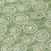 Piper Looms Chantille Circles ACN728 Green Machine Washable Area Rug Swatch Image