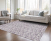 Piper Looms Chantille Circles ACN728 Lavender Machine Washable Area Rug Lifestyle Image Feature