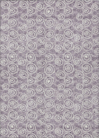 Piper Looms Chantille Circles ACN728 Lavender Machine Washable Area Rug main image
