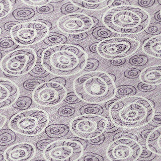 Piper Looms Chantille Circles ACN728 Lavender Machine Washable Area Rug Swatch Image
