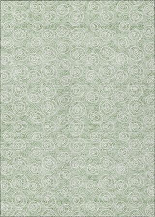 Piper Looms Chantille Circles ACN728 Mint Machine Washable Area Rug main image