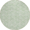 Piper Looms Chantille Circles ACN728 Mint Machine Washable Area Rug Round Main Image