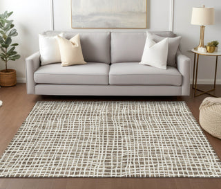 Piper Looms Chantille Stripes ACN729 Brown Machine Washable Area Rug Lifestyle Image Feature