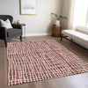 Piper Looms Chantille Stripes ACN729 Burgundy Machine Washable Area Rug Lifestyle Image Feature