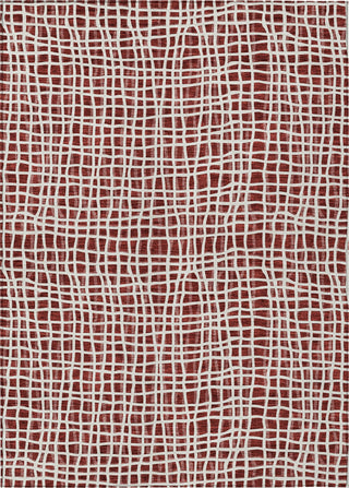 Piper Looms Chantille Stripes ACN729 Burgundy Machine Washable Area Rug main image