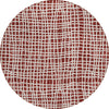 Piper Looms Chantille Stripes ACN729 Burgundy Machine Washable Area Rug Round Main Image