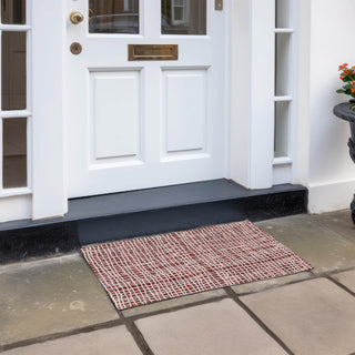 Piper Looms Chantille Stripes ACN729 Burgundy Machine Washable Area Rug Scatter Outdoor Lifestyle Image Feature