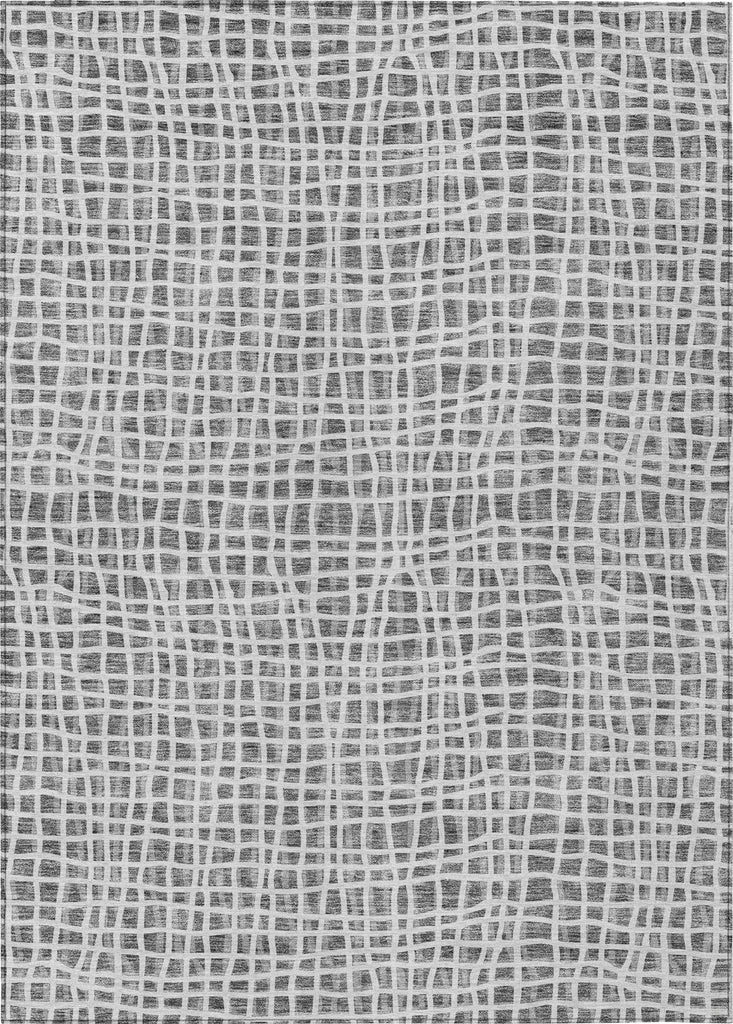 Piper Looms Chantille Stripes ACN729 Gray Machine Washable Area Rug main image